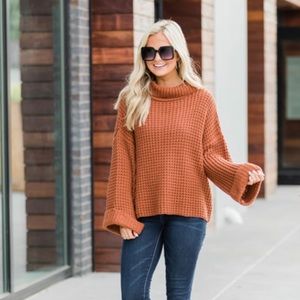 Waffle Knit Sweater